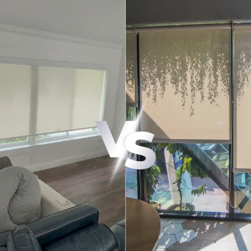 Roller Shades vs Solar Shades